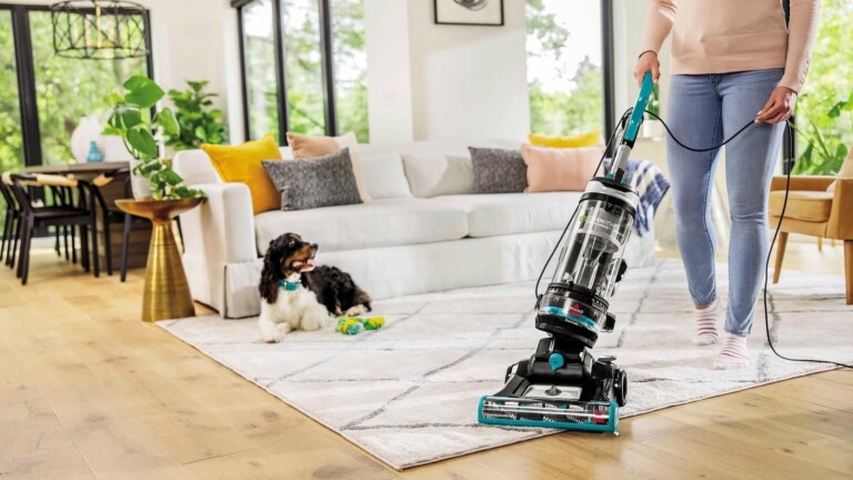 BISSELL CleanView Swivel Pet Reach Upright Vacuum offers powerful and simple hair pickup