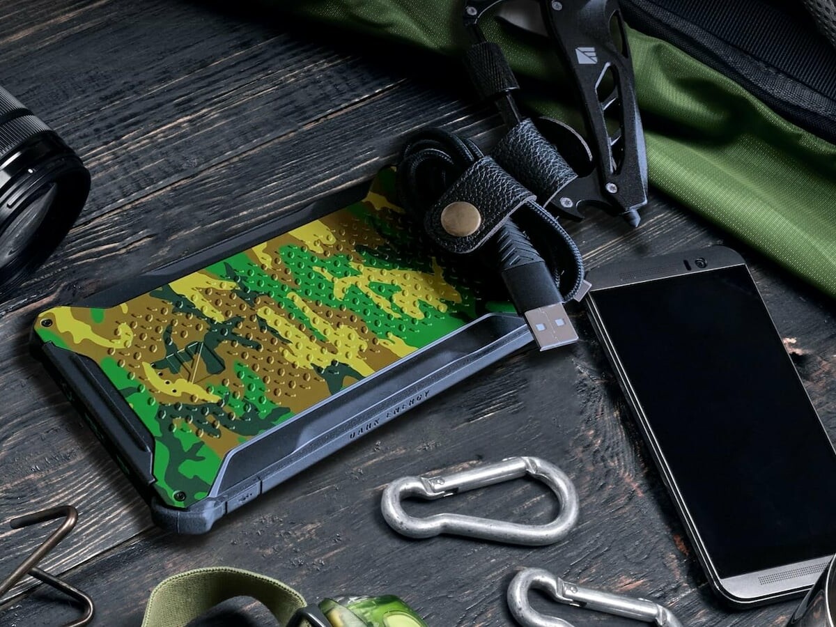 Dark Energy Poseidon Pro indestructable portable charger has USB-A & USB-C connectors