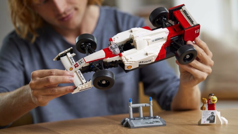 LEGO Icons McLaren MP4/4 & Ayrton Senna building set recreates the look of the 1988 racer