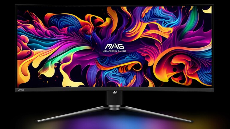 MSI MAG 341CQP QD-OLED gaming monitor has a curved next-generation 1800R QD-OLED panel